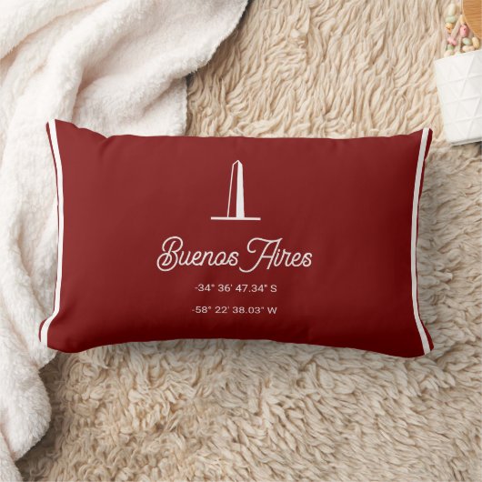 Buenos Aires City location Throw Pillow ランバークッション (ブランケット)