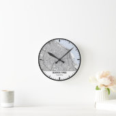 Buenos Aires Clock City Line Art ラウンド壁時計 (ホーム)