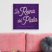 Buenos Aires "La Reina del Plata" typography art キャンバスプリント (インサイチュ (リビング))