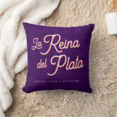 Buenos Aires "La Reina del Plata" typography art   クッション (ブランケット)
