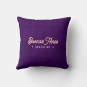 Buenos Aires "La Reina del Plata" typography art   クッション (裏面)