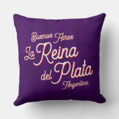 Buenos Aires "La Reina del Plata" typography Art   クッション (裏面)