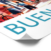 Buenos Aires Travel Print Wall Art Buenos Aires Wa ポスター (角)