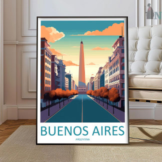 Buenos Aires Travel Print Wall Art Buenos Aires Wa ポスター