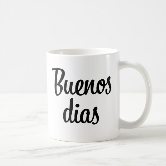 Buenos dias コーヒーマグカップ (右)