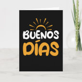 Buenos Dias Spanish Good Morning カード (正面)