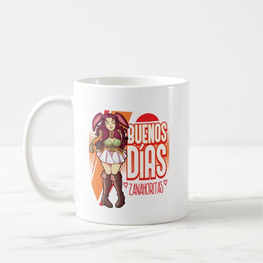 Buenos Días Zanahoritas  コーヒーマグカップ (左)
