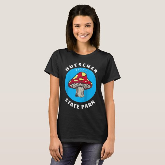 Buescher State Park Texas TX Mushroom Vacation Sou Tシャツ (正面フル)