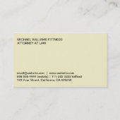 Bufete de abogados del abogado profesional simple 名刺 (裏面)