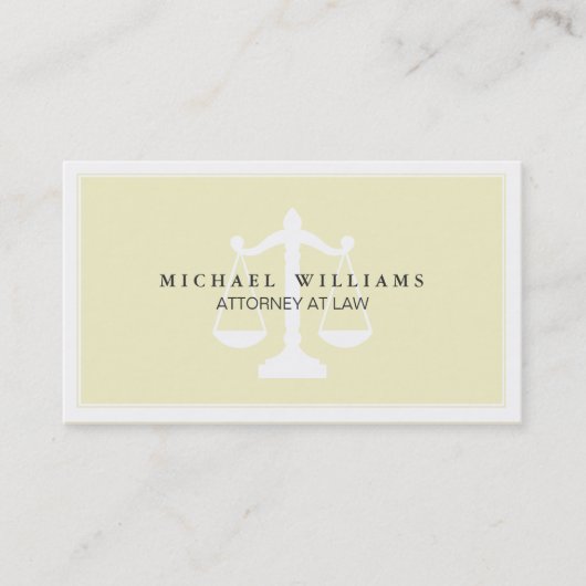 Bufete de abogados del abogado profesional simple 名刺 (正面)