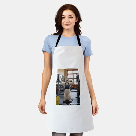 Buff Cat Kitchen Apron エプロン (着用した状態)