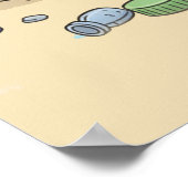 Buff Shrimp Gym Poster - Funny Beach Art Print ポスター (角)