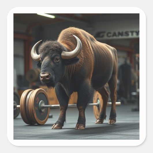 「BUFFalo」 スクエアシール (正面)