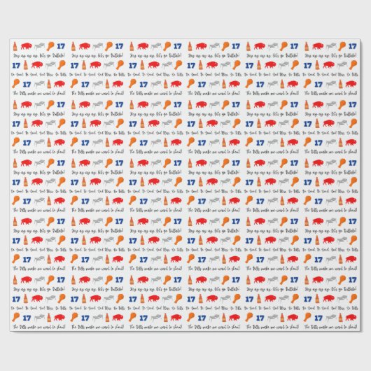 Buffalo Bills Wrapping Paper ラッピングペーパー (フラット)