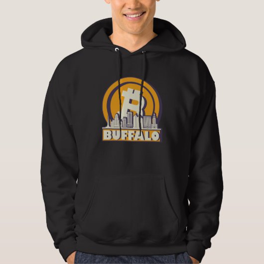 Buffalo Bitcoin Maximalist  Bitcoin Buffalo Skylin パーカ (正面)