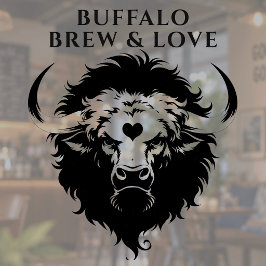 BUFFALO BREW & LOVE Custom Eco Pub Bar ウィンドウサイン