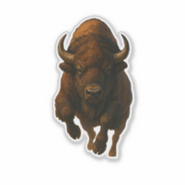 Buffalo Cut-out Sticker シール
