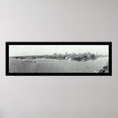 Buffalo Harbor, NY写真1925 ポスター (正面)