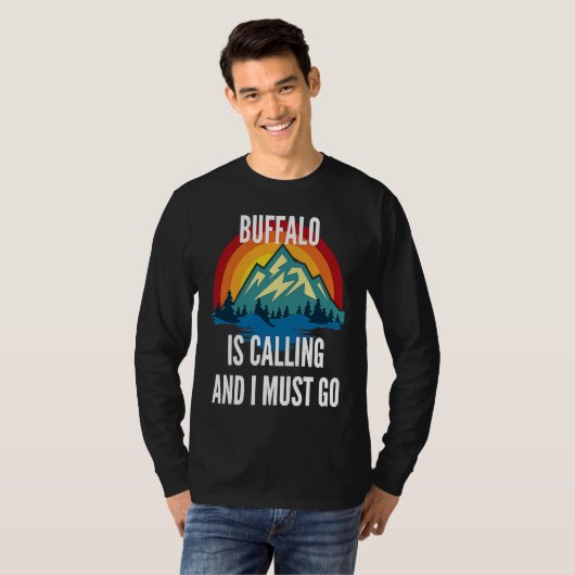 Buffalo Is Calling And I Must Go, Rainbow Moutain Tシャツ (正面フル)
