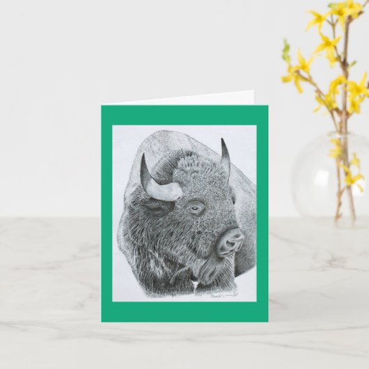 Buffalo Love カード (黄色い花)