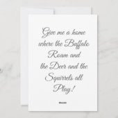 Buffalo Love シーズンカード (裏面)