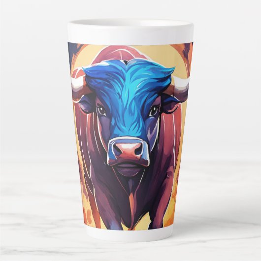 Buffalo Mug – Strong Style, Bold Design | TK_Alif_ カフェラテマグ (正面)