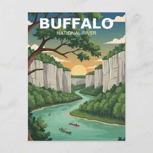 Buffalo National River Arkansas ポストカード (正面)