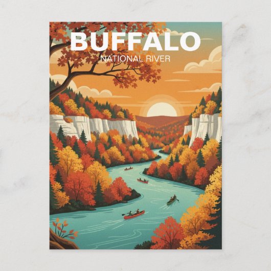 Buffalo National River Arkansas ポストカード (正面)