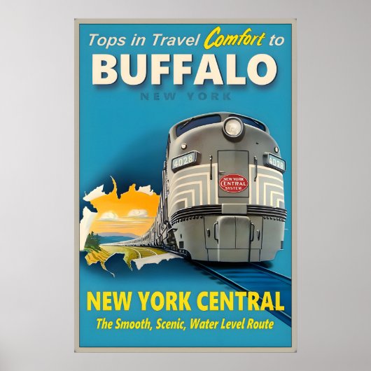 Buffalo New York Central Railroad Tops in Travel ポスター (正面)