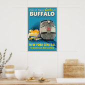 Buffalo New York Central Railroad Tops in Travel ポスター (キッチン)
