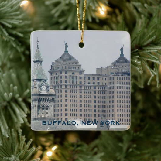 Buffalo, New York Holiday セラミックオーナメント (ツリー)