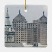 Buffalo, New York Holiday セラミックオーナメント (裏面)