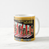 Buffalo New York Retro Mug コーヒーマグカップ (正面右)