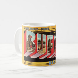 Buffalo New York Retro Mug コーヒーマグカップ