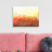 BUFFALO, NEW YORK SKYLINE In the Clouds Canvas キャンバスプリント (インサイチュ (リビング))