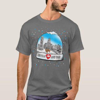 BUFFALO NY snow globe 716 New York love BFLO winte Tシャツ