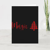 Buffalo Plaid Believe In The Magic Of Christmas Ba カード (正面)