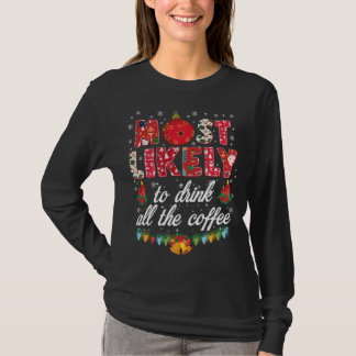 Buffalo Plaid Christmas Most Likely To Drink All T Tシャツ