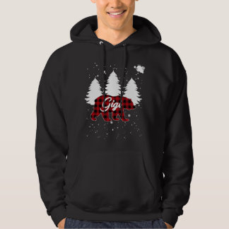 Buffalo Plaid Gigi Bear Christmas Tree Pajama Fami パーカ