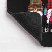Buffalo Plaid Gnome Healthcare Worker Nurse Christ マウスパッド (コーナー)