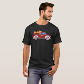 Buffalo Plaid Ice Cream Cone Truck 4th Of July USA Tシャツ (正面フル)