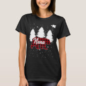 Buffalo Plaid Nana Bear Christmas Tree Pajama Fami Tシャツ (正面)