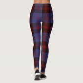 Buffalo plaid navy blue red レギンス (裏面)