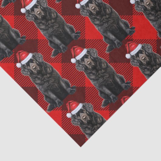Buffalo Plaid Newfoundland Dog Christmas Holiday 薄葉紙 (詳細)