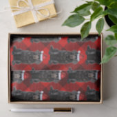 Buffalo Plaid Newfoundland Dog Christmas Holiday 薄葉紙 (ギフト)