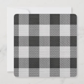 Buffalo Plaid Photo Valentine Kids Classroom ノートカード (裏面)