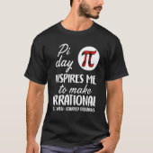 Buffalo Plaid Pi Symbol Pi Day Inspires Me Math Lo Tシャツ (正面)