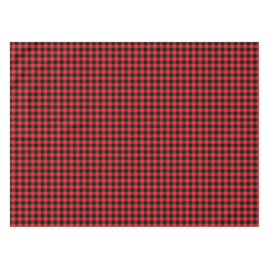 Buffalo Plaid Print テーブルクロス (正面(横))