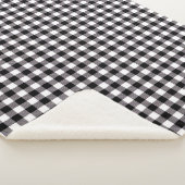 Buffalo Plaid Print Sherpa Blanket シェルパブランケット (3/4)