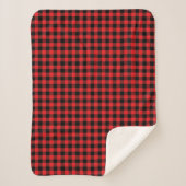Buffalo Plaid Print Sherpa Blanket シェルパブランケット (正面)